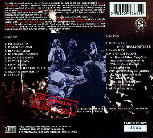   2CD  'Live On Blueberry Hill',  Sanctuary,  350 . ( - 285-).