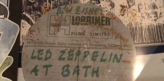 Найдено видео выступления Led Zeppelin в Бате в 1970 году
