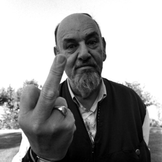 Peter Grant Manager Of Led Zepplin At His Eastbourne Home 1993