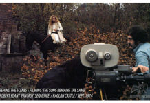 Неизвестные фото со съёмочной площадки «The Song Remains The Same»