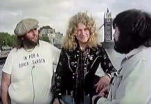 Питер Грант и Роберт Плант — интервью на Темзе в 1976 году