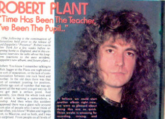 Роберт Плант: «Время стало учителем, я — учеником»