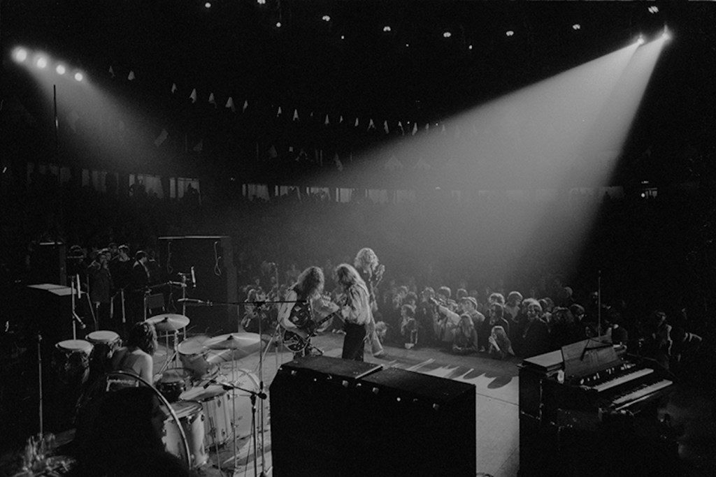 Led Zeppelin performing at the Royal Albert Hall in London on January 9, 1970. (Robert Ellis)