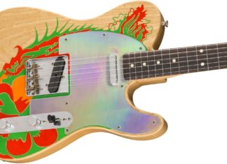 Вот все детали воссоздания Fender гитары Dragon Telecaster Джимми Пейджа