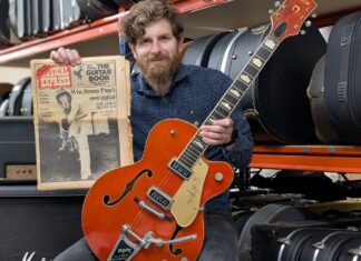 Гитара Gretsch, когда-то принадлежавшая Jimmy Page, была продана на аукционе за 100,000 фунтов стерлингов