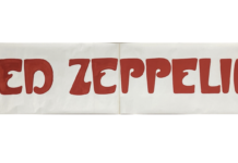 Редкий баннер Led Zeppelin с Earl’s Court 1975 года продан за £1,500